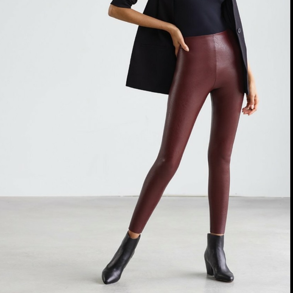 Commando Oxblood Leather Leggings